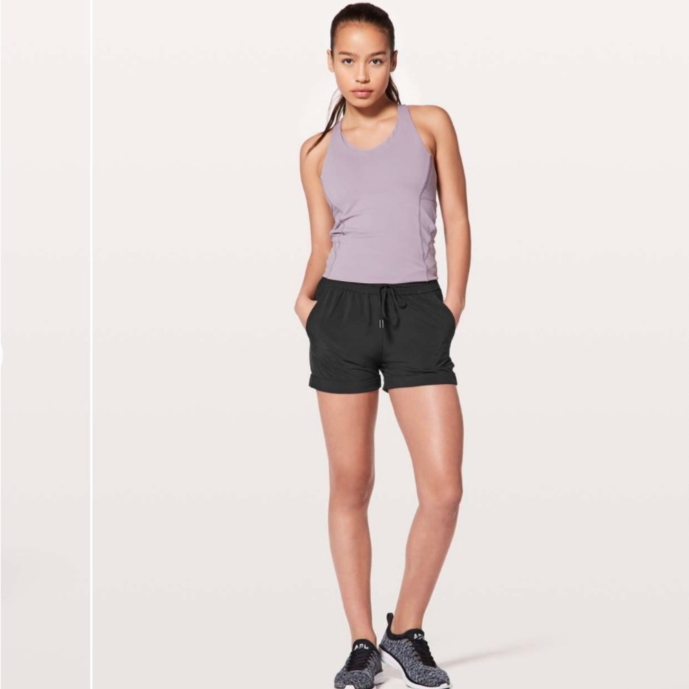 Lululemon" Spring break Away Short *4 Way Stretch Black First Release